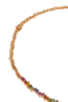Multi-color Sapphire Tennis Necklace